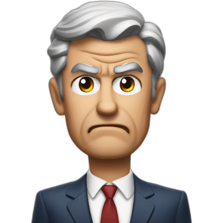 Jerome powell angry with thumbs down emoji