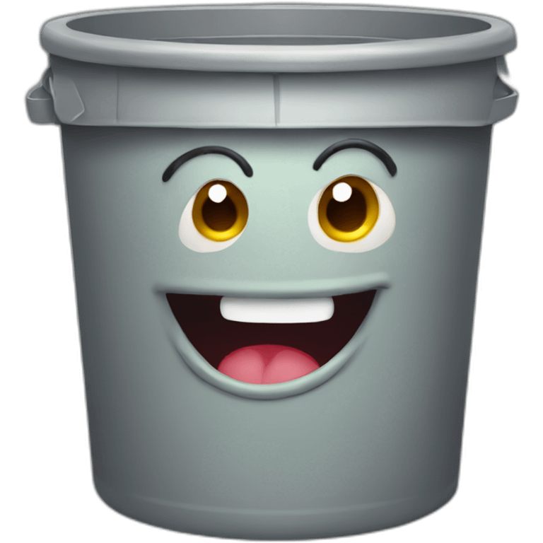 worm trashcan emoji