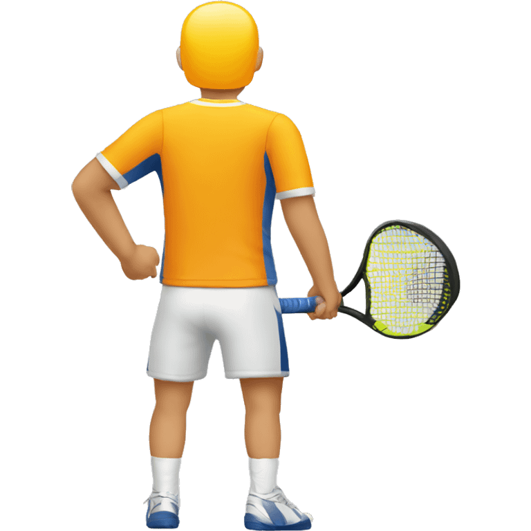 player's back symmetric padel emoji