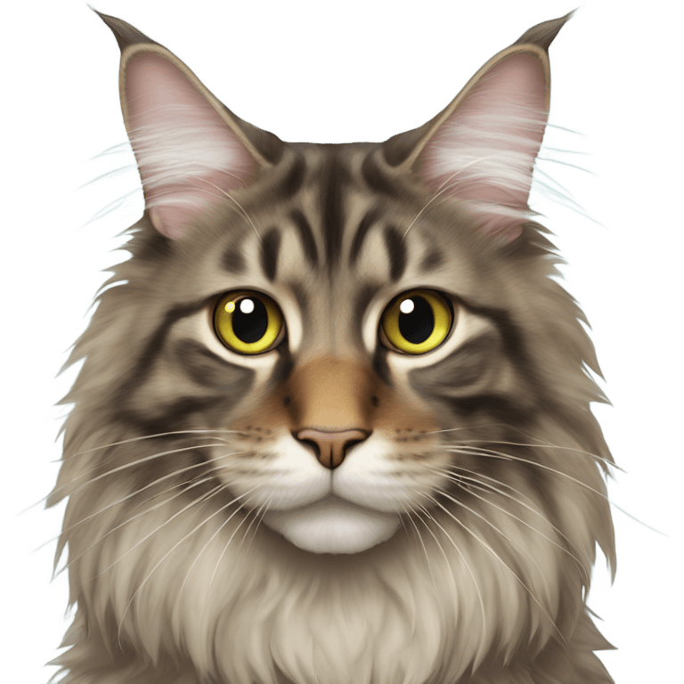 Maine Coon with a fly on his nose emoji