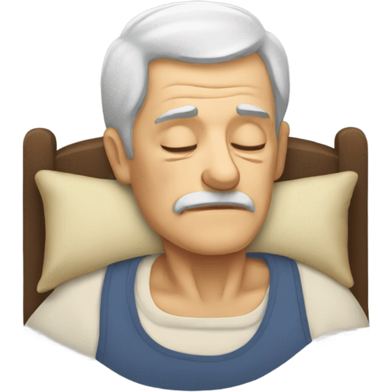 Old man sleeping emoji