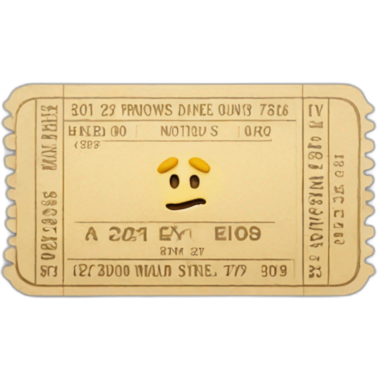 Concert ticket emoji