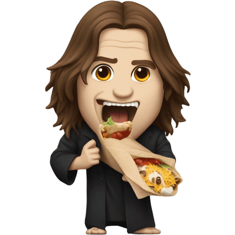 Ozzy osbourne eating a burrito  emoji