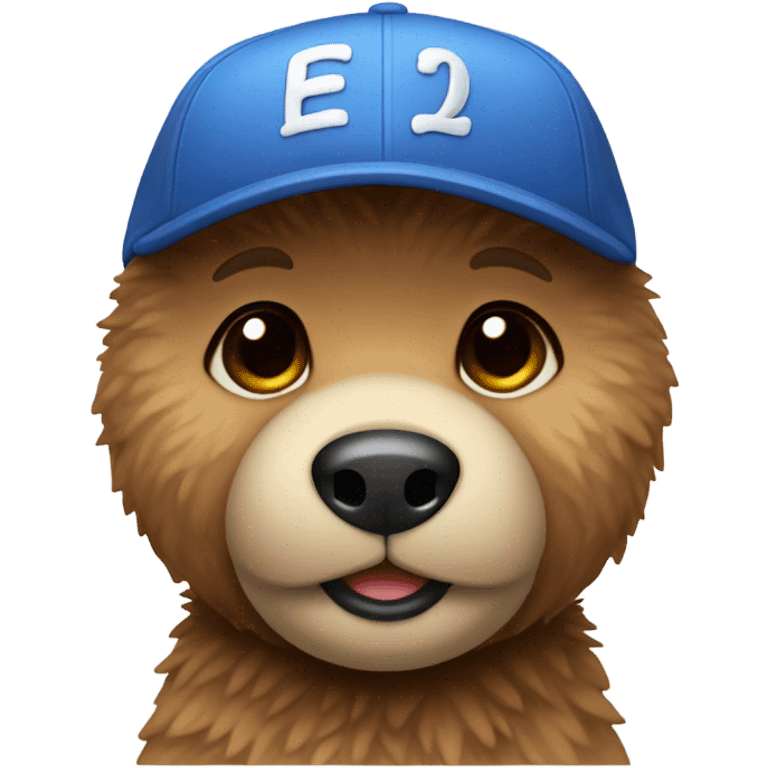 Teddy bear with cap mix clour emoji