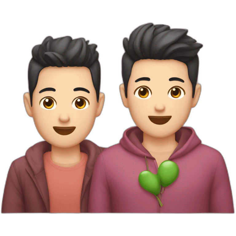 A Sichuanese gay couple emoji