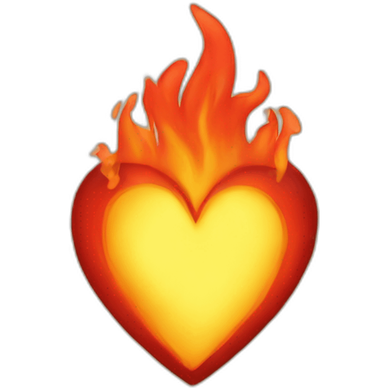 Fire heart emoji