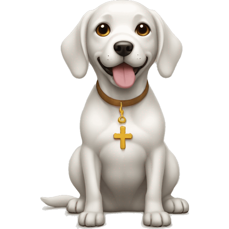 Dog inventing religion emoji