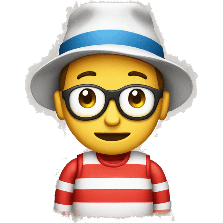 software bug dressed as Where is Wally emoji