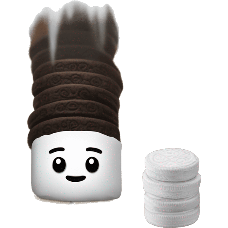 Oreo and sauna emoji