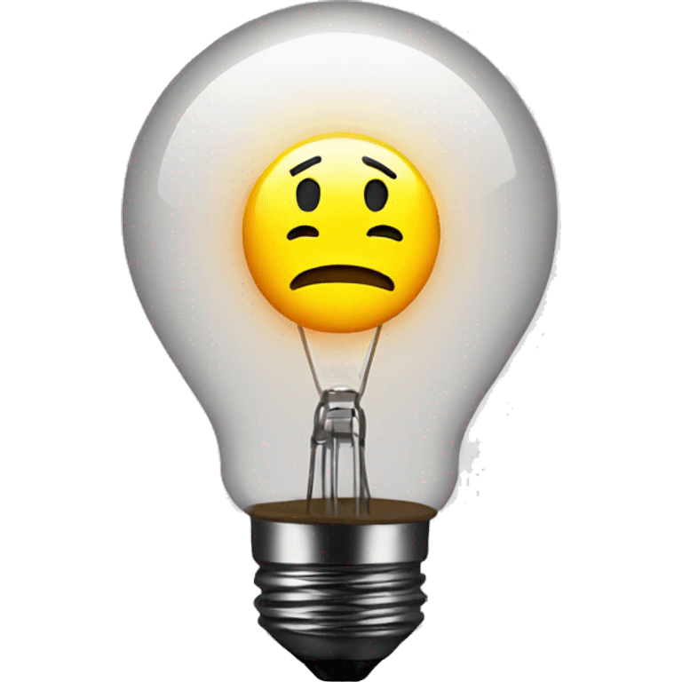 emoji with a lightbulb above it, idea emoji