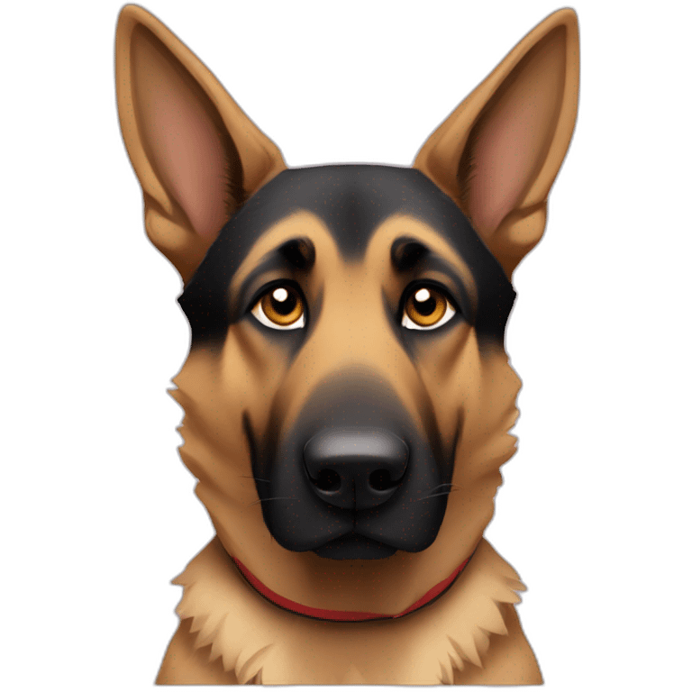 German shepherd basketball  emoji