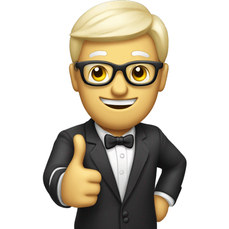 monooly man apprves by giving  thumbs up emoji