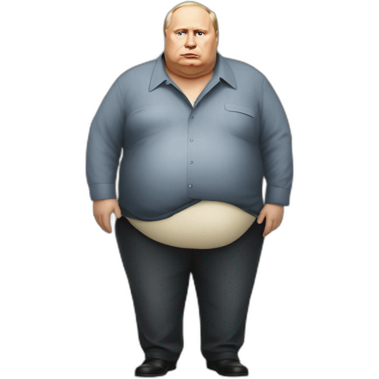 Vladimir Poutine morbidly obese emoji