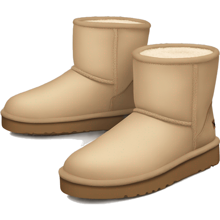 Beige aesthetic ugg emoji