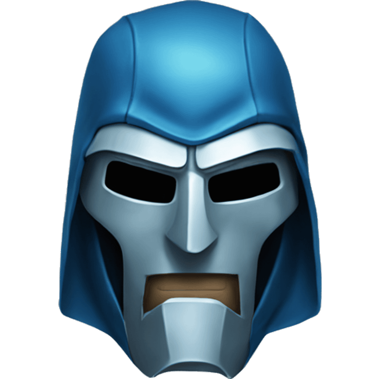 Blue doctor doom mask  emoji