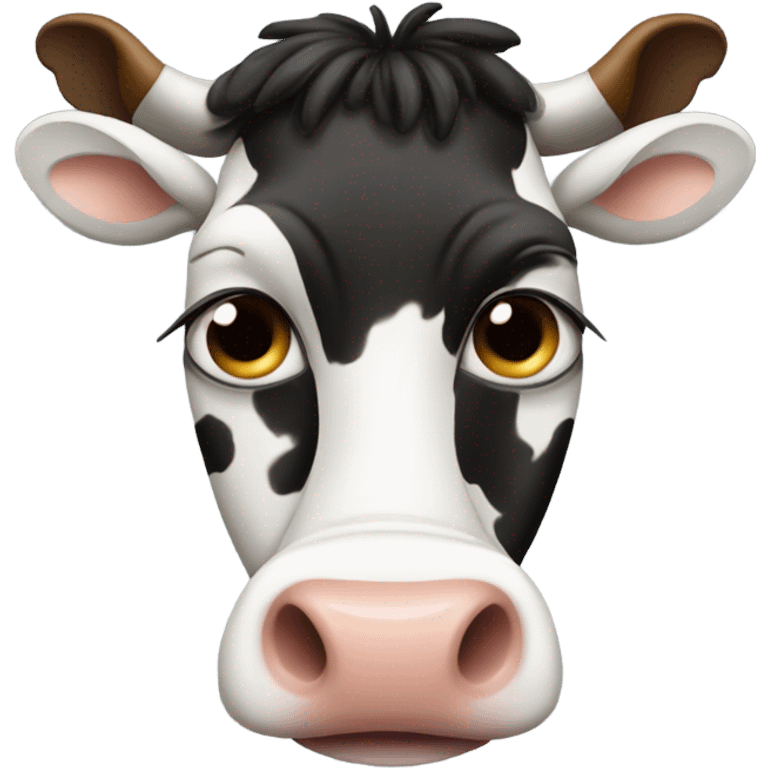 Cow with human face emoji