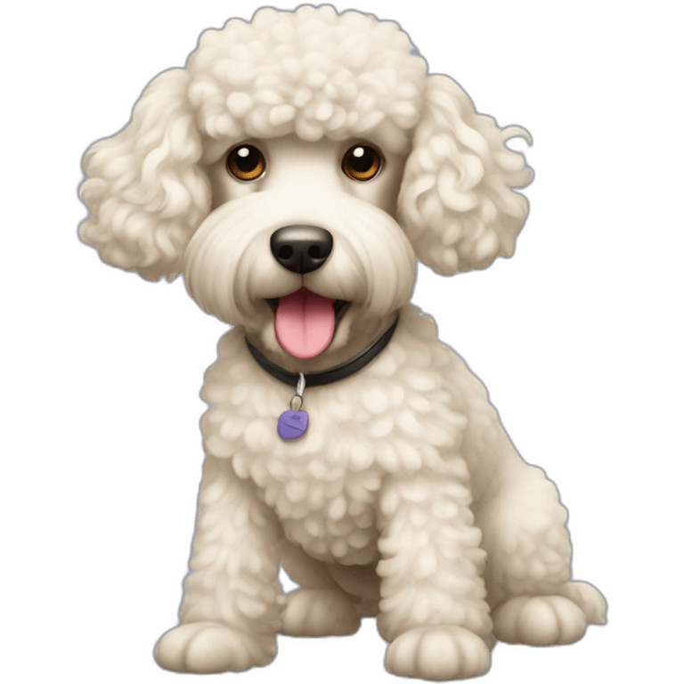 A poodle doing graphic design  emoji