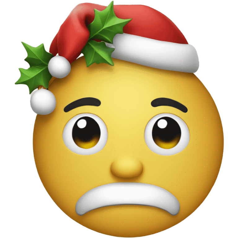 Christmas smiley face emoji