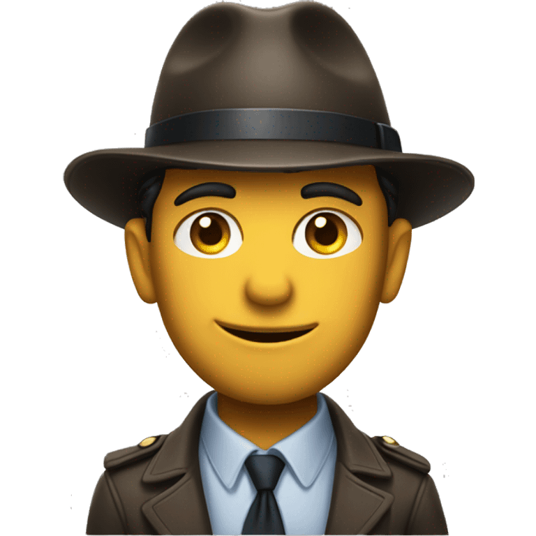 smirking detective emoji