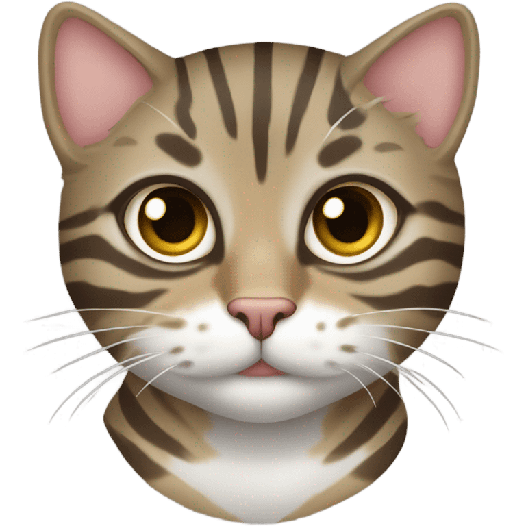 Exotic short hair tabby cat emoji