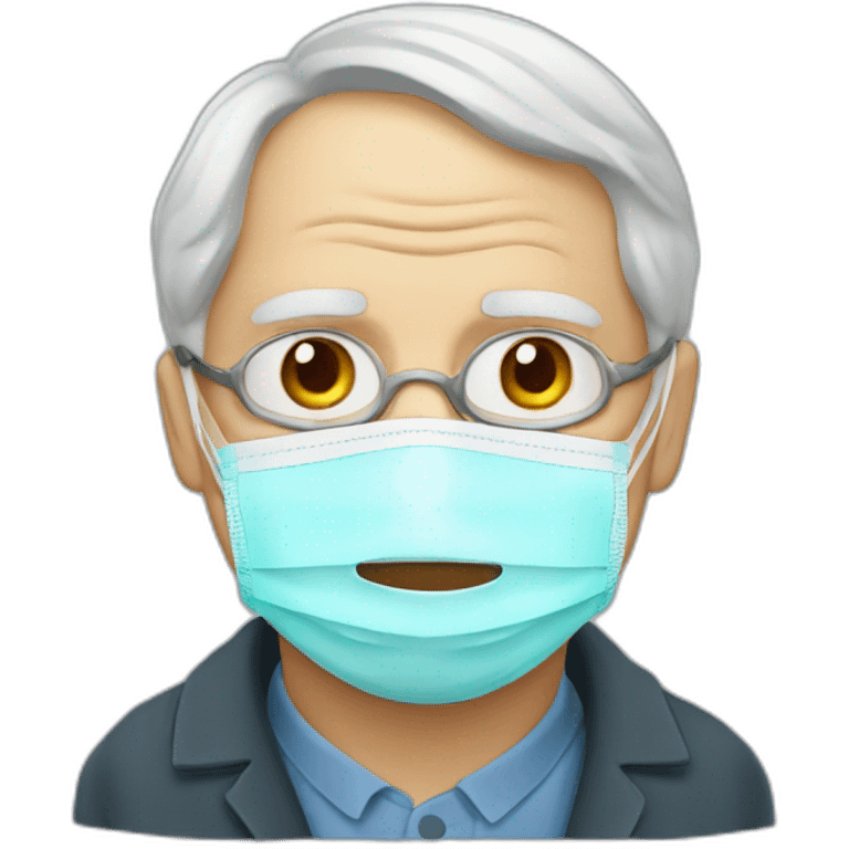 carl jung  with medical mask emoji