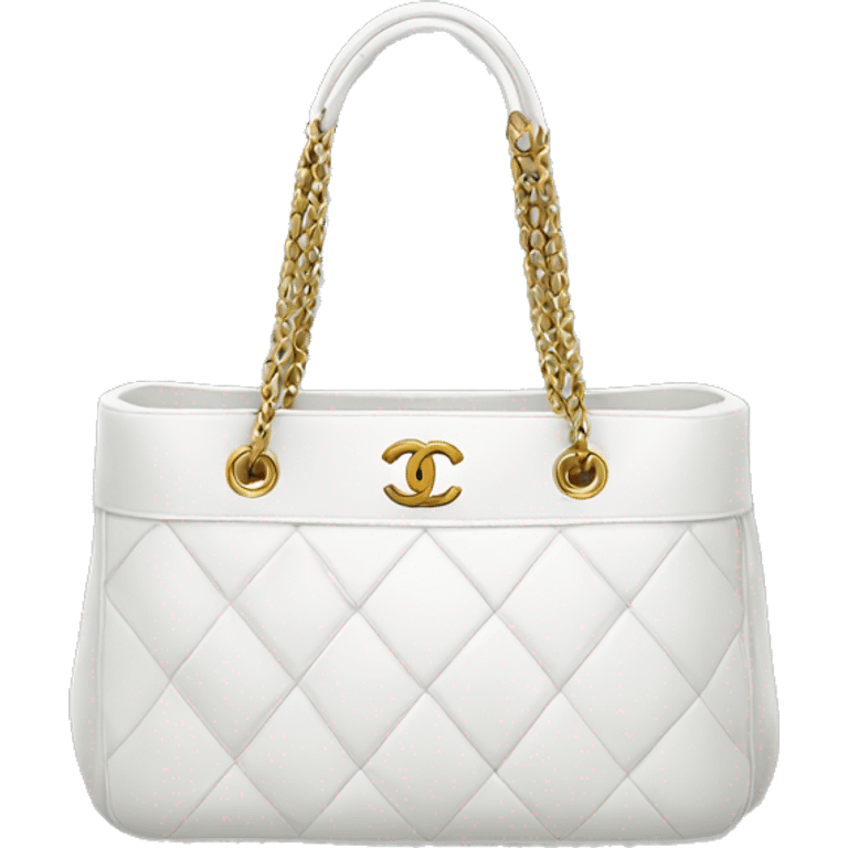 white chanel bag emoji