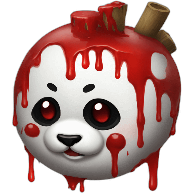 bloody panda hi emoji