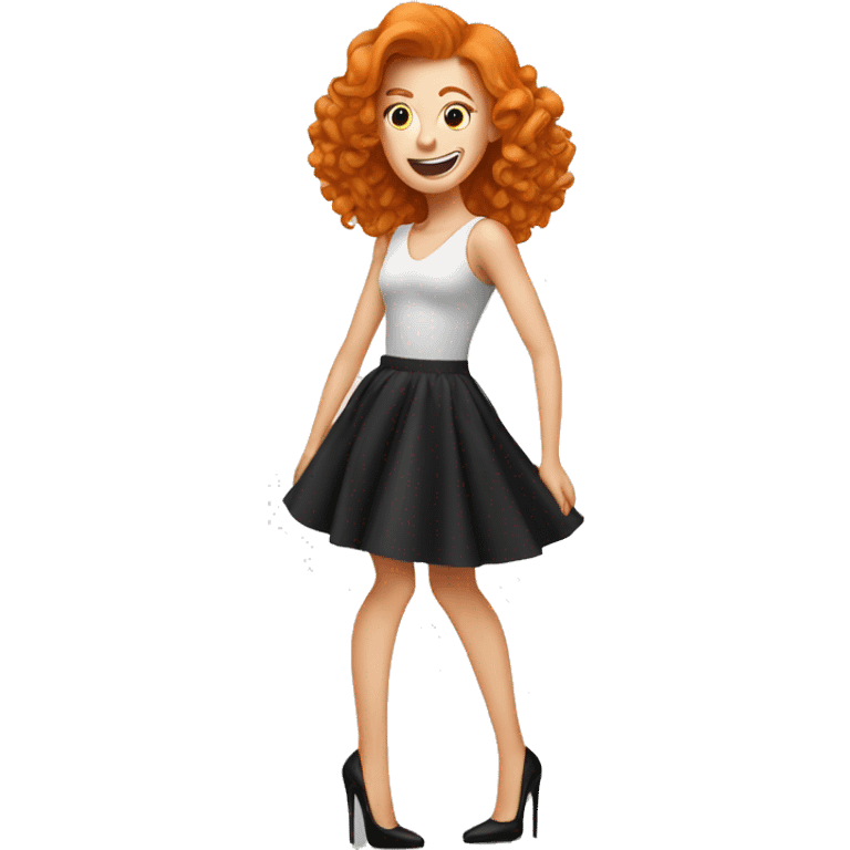 A ginger in high heels emoji