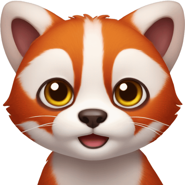 cute red-panda-cat-hybrid emoji