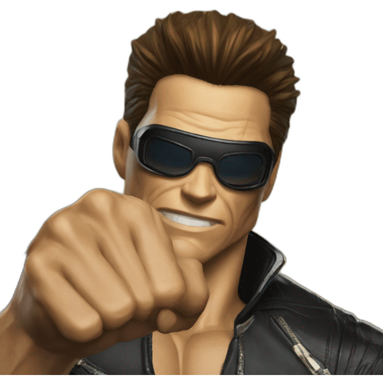 Johnny Cage middle finger emoji