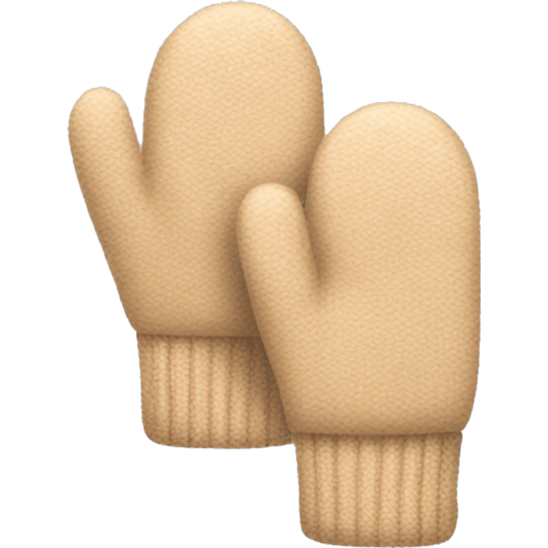 Beige mittens emoji