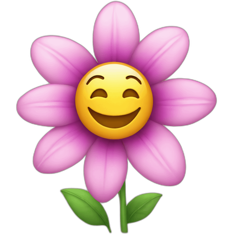 Smiling flower emoji