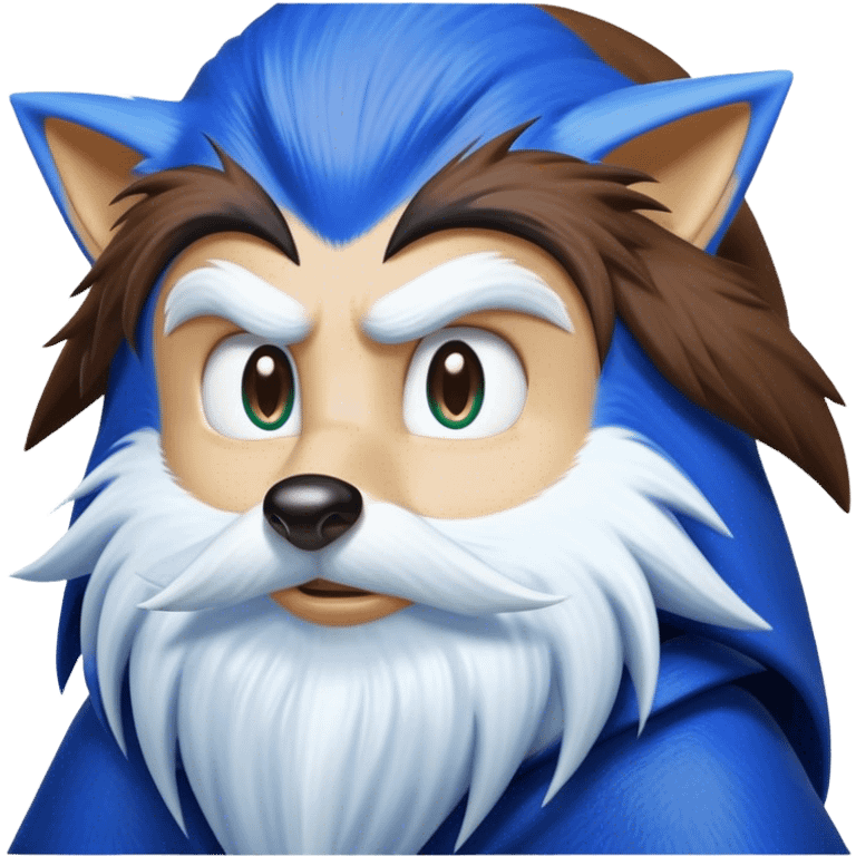 create an image of a wizard sonic the hedgehog emoji