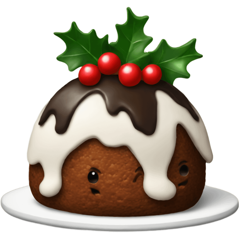 christmas pudding emoji