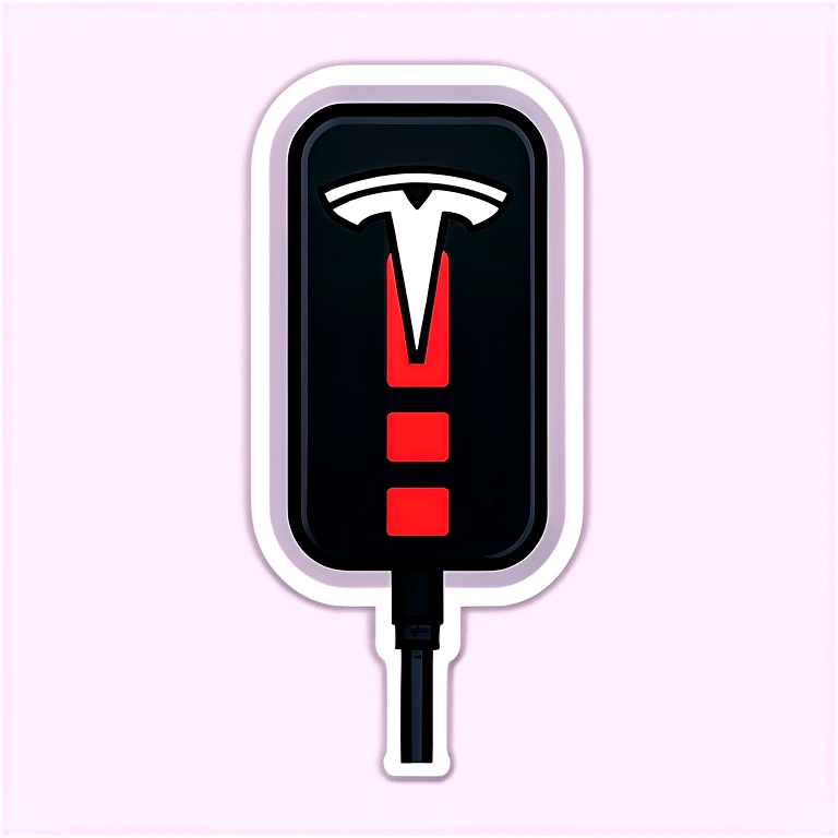 Tesla Plug with cable emoji