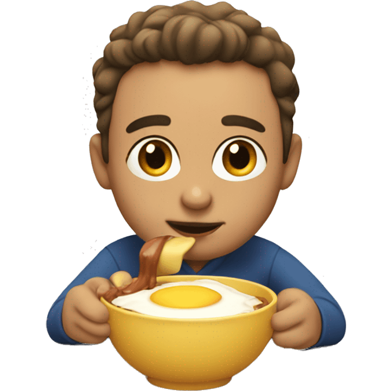 Me eating breakfast  emoji