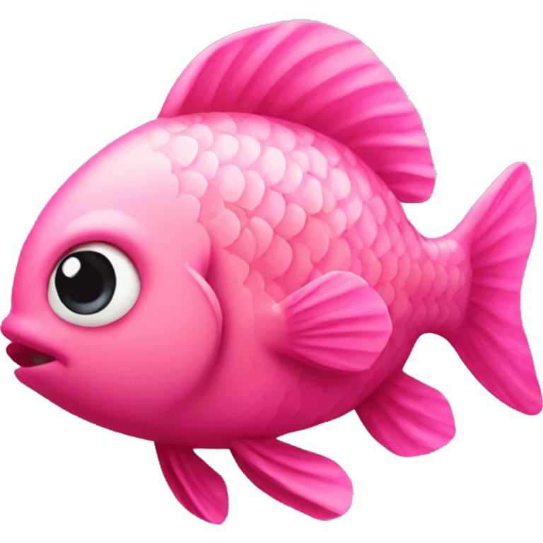 Pink fish  emoji