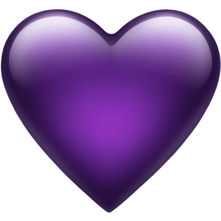 Shiny glass dark purple heart  emoji