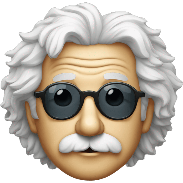 Albert Einstein with sunglasses emoji