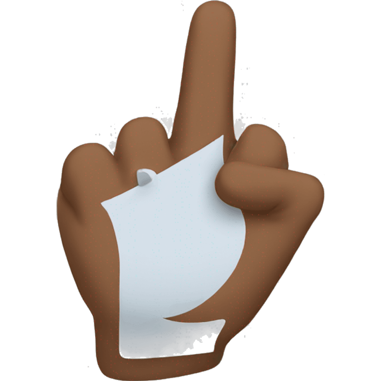 self-thumb pointing emoji