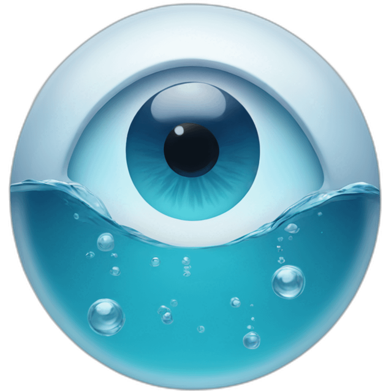 water-eye emoji