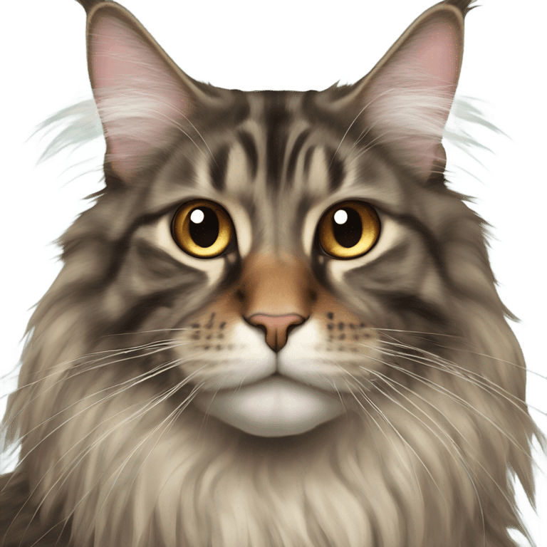 Maine Coon with a fly on his nose emoji