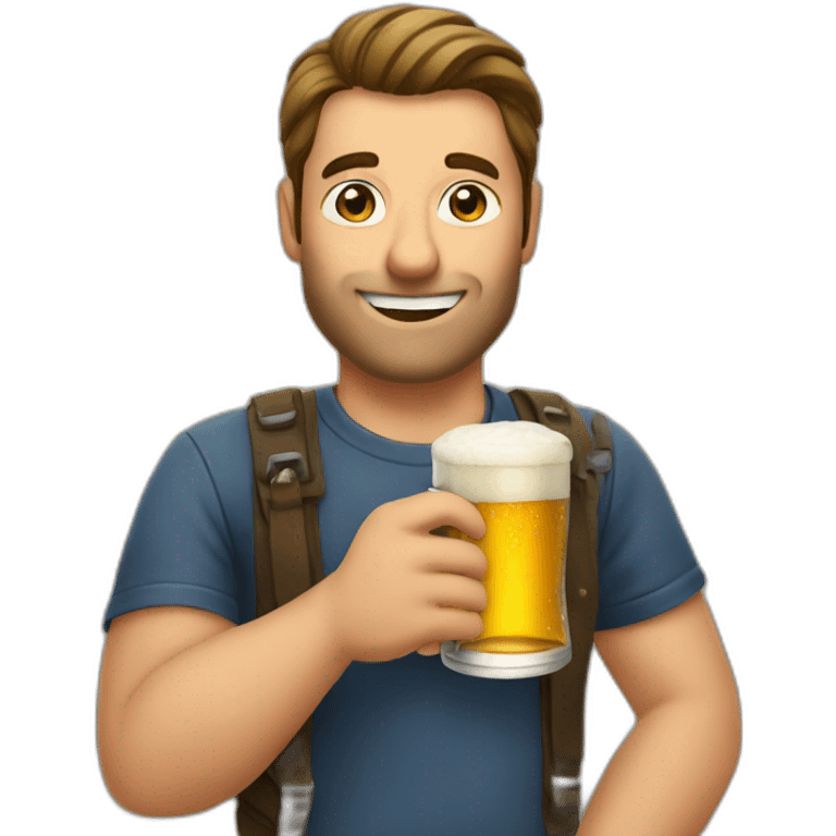 Man-Drinking-beer emoji