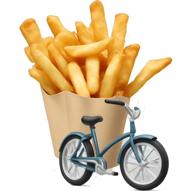 Bike fish chips  emoji