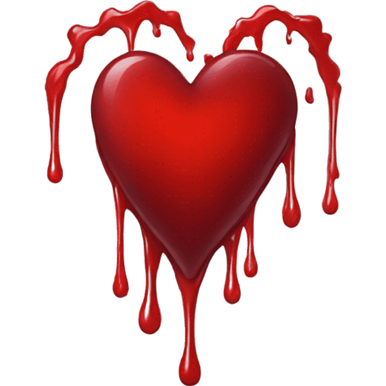 bleeding red heart emoji