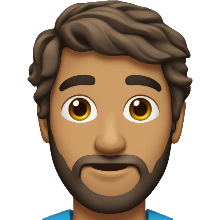 indian-college-man-wavy-hair-long-beard-thin eyebrows emoji