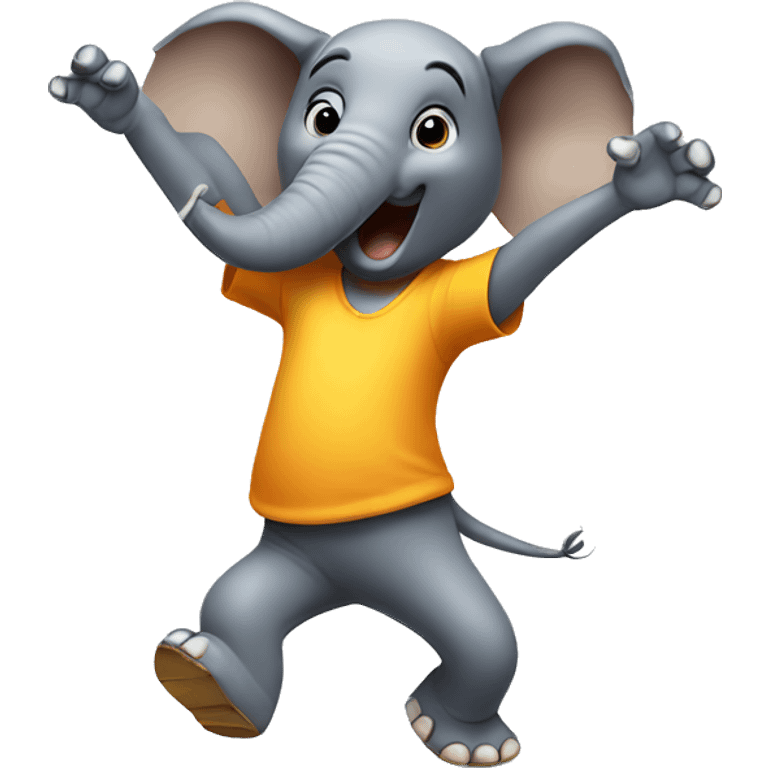 Funky dancing elephant  emoji