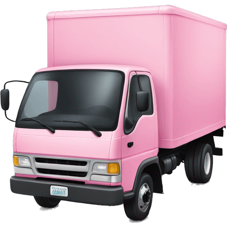 Pink box truck emoji