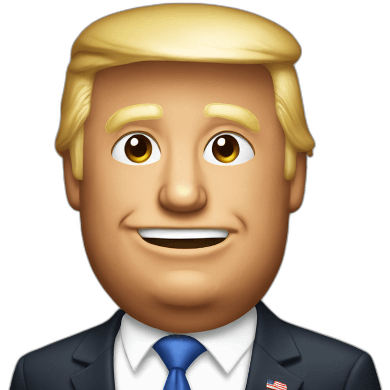 Trump drink beer emoji