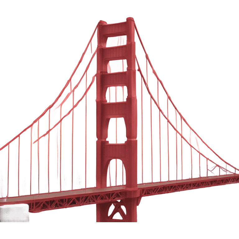 pink color golden gate bridge emoji